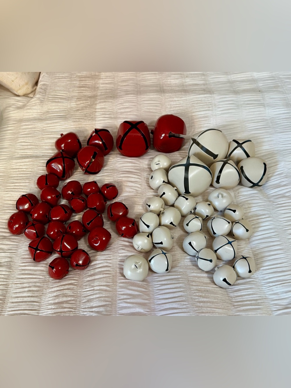 Red and White Jingle Bell Home Accent Set - Assorted Sizes